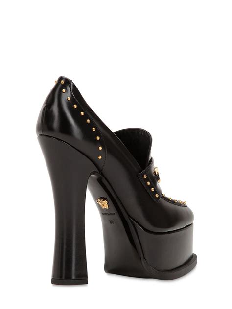 versace loafer heels